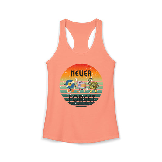 Women's Ideal Racerback Tank/Never Forget Vintage Gadgets