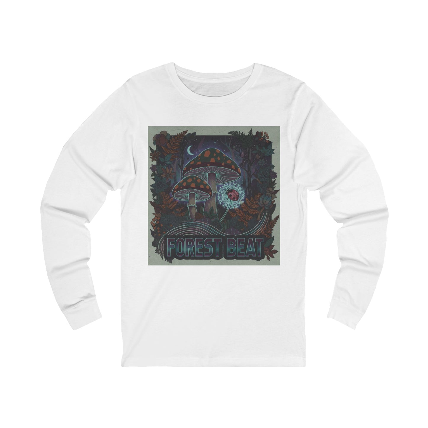 Forest Heart Tee | Psychedelic Mushroom Cottage Illustration