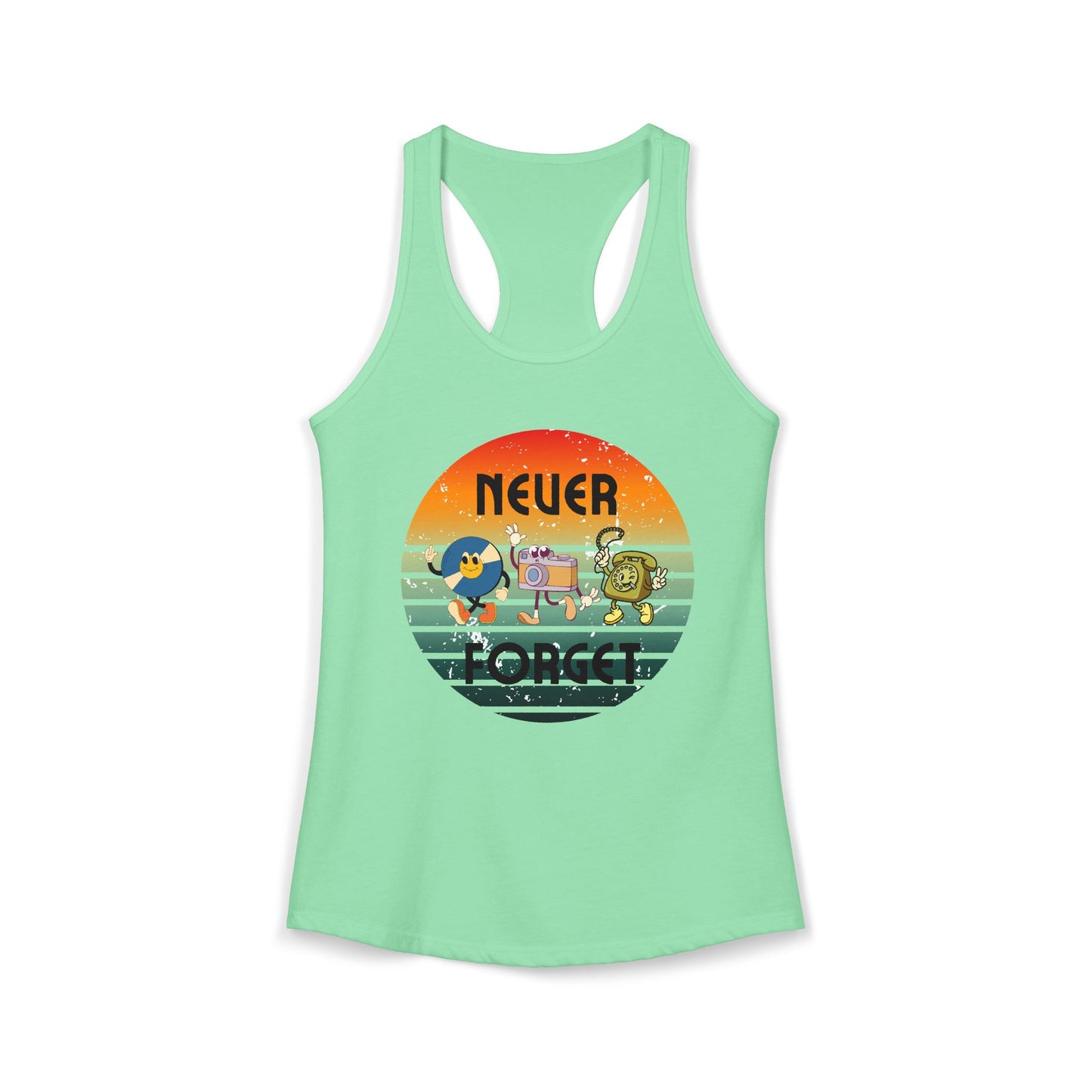 Women's Ideal Racerback Tank/Never Forget Vintage Gadgets