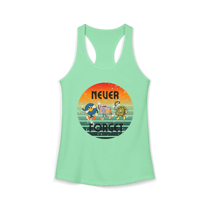 Women's Ideal Racerback Tank/Never Forget Vintage Gadgets