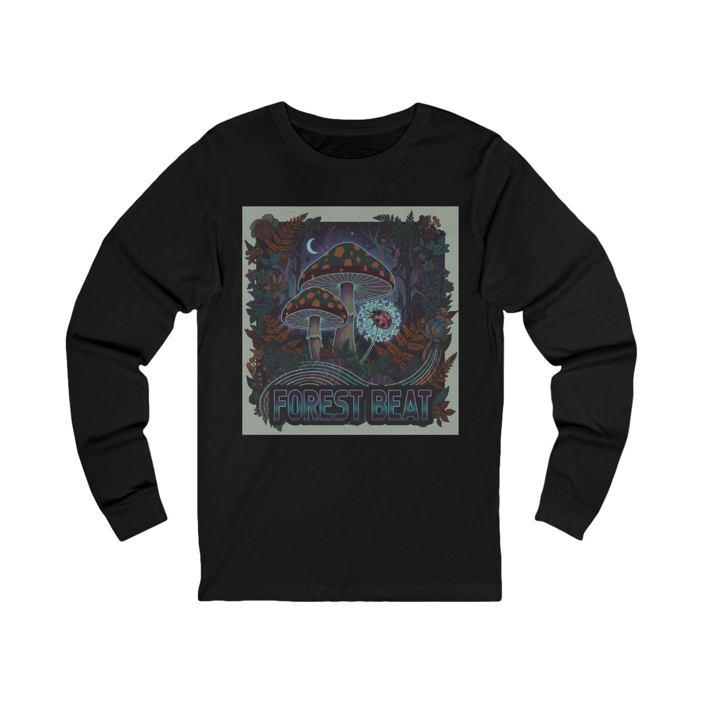 Forest Heart Tee | Psychedelic Mushroom Cottage Illustration