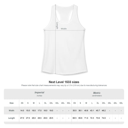 Women's Ideal Racerback Tank/Choose Happy