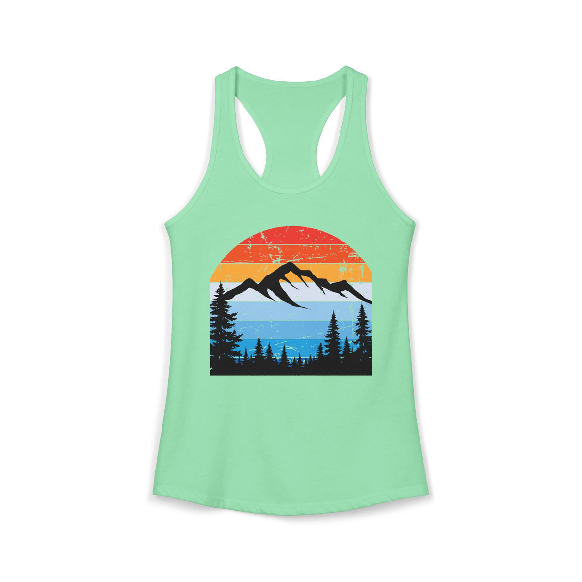 Women's Ideal Racerback Tank/Moiuntain Sunset