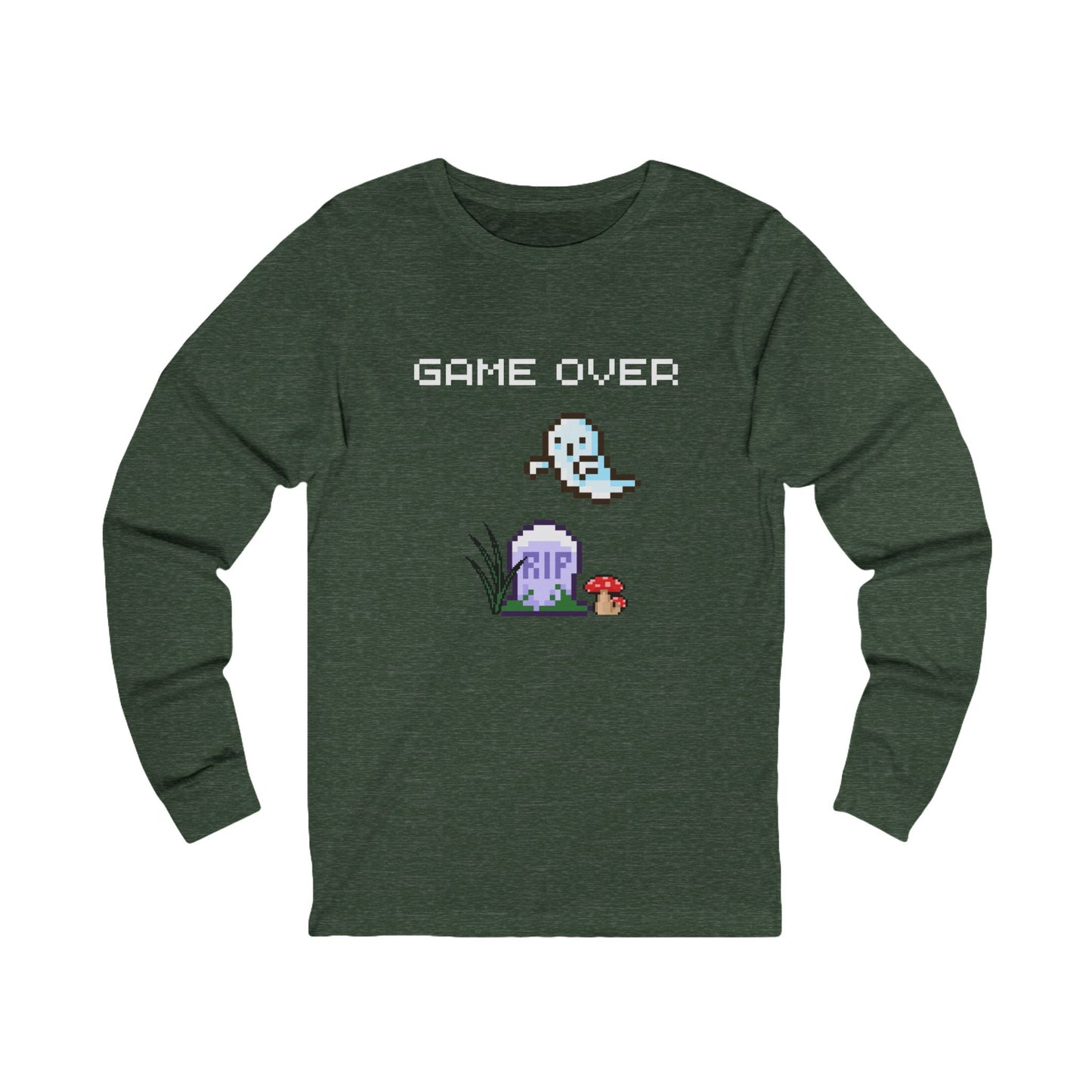 Pixel Ghost 'Game Over' Tee | Long Sleeve