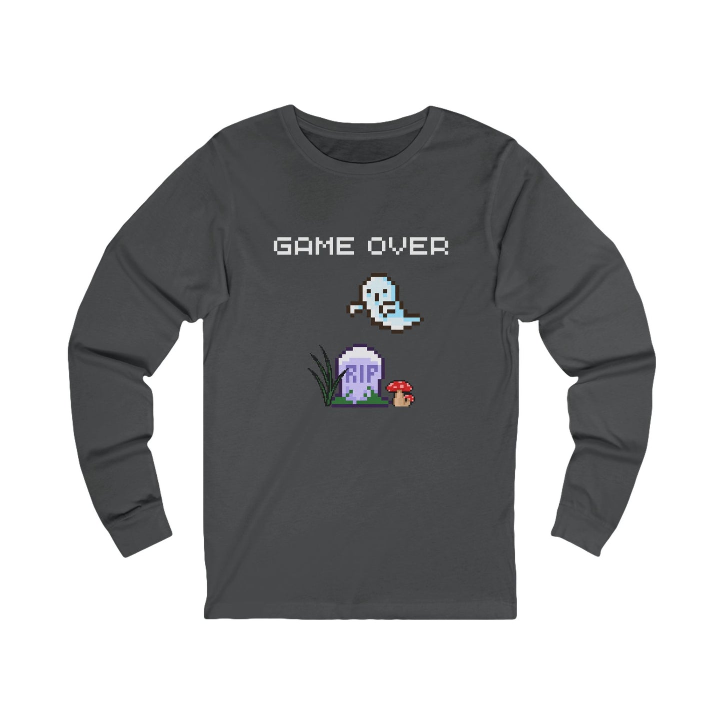 Pixel Ghost 'Game Over' Tee | Long Sleeve