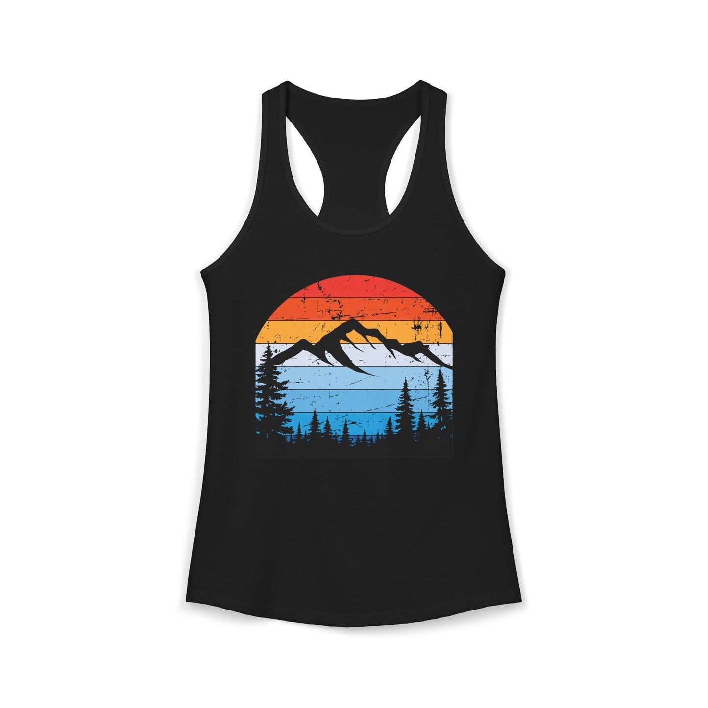 Women's Ideal Racerback Tank/Moiuntain Sunset