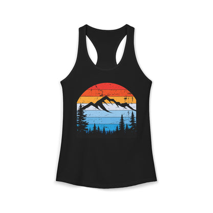 Women's Ideal Racerback Tank/Moiuntain Sunset