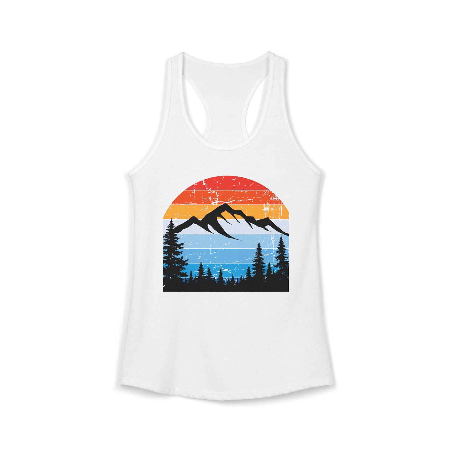 Women's Ideal Racerback Tank/Moiuntain Sunset