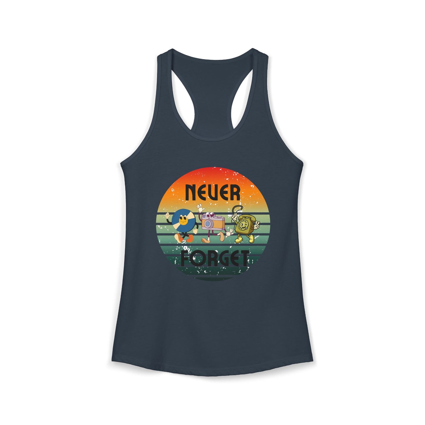 Women's Ideal Racerback Tank/Never Forget Vintage Gadgets