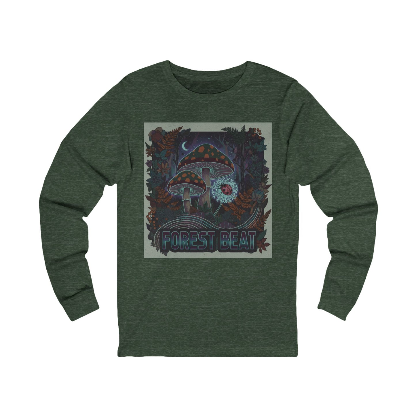 Forest Heart Tee | Psychedelic Mushroom Cottage Illustration