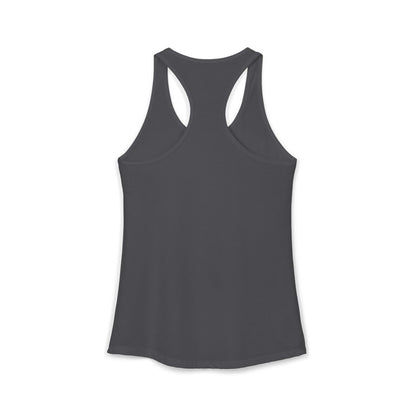 Women's Ideal Racerback Tank/Don't Worry Be Happy
