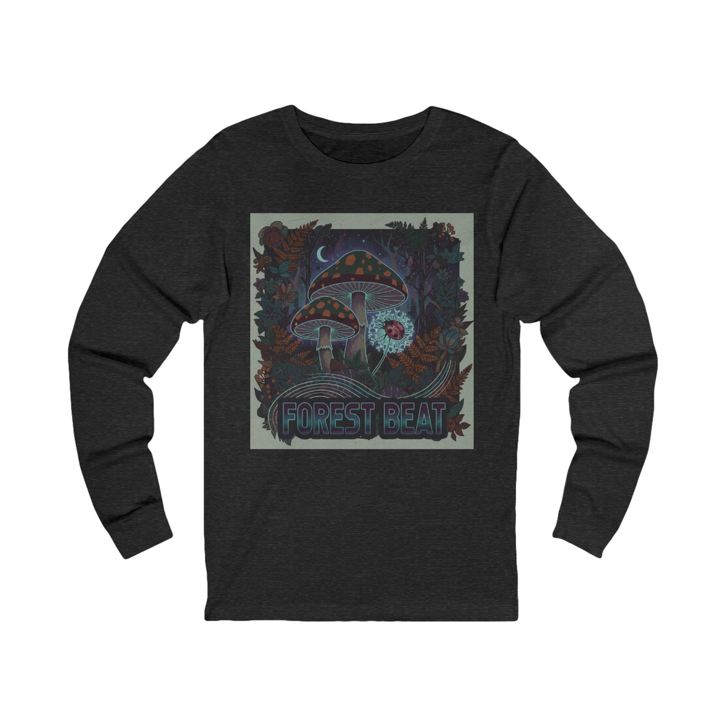 Forest Heart Tee | Psychedelic Mushroom Cottage Illustration