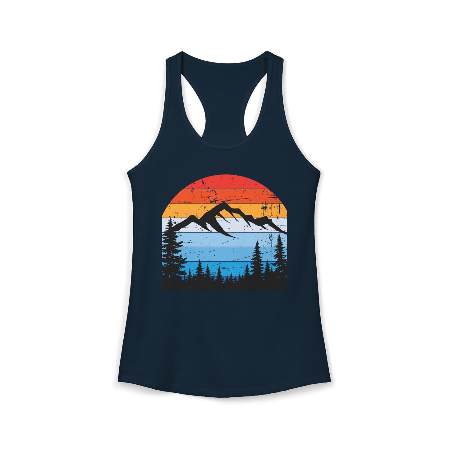 Women's Ideal Racerback Tank/Moiuntain Sunset