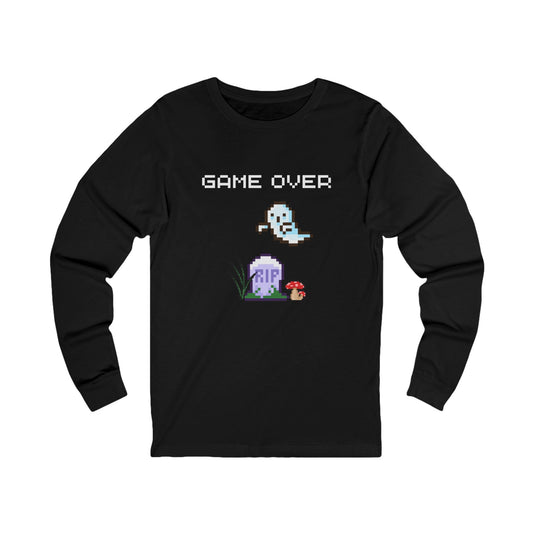 Pixel Ghost 'Game Over' Tee | Long Sleeve
