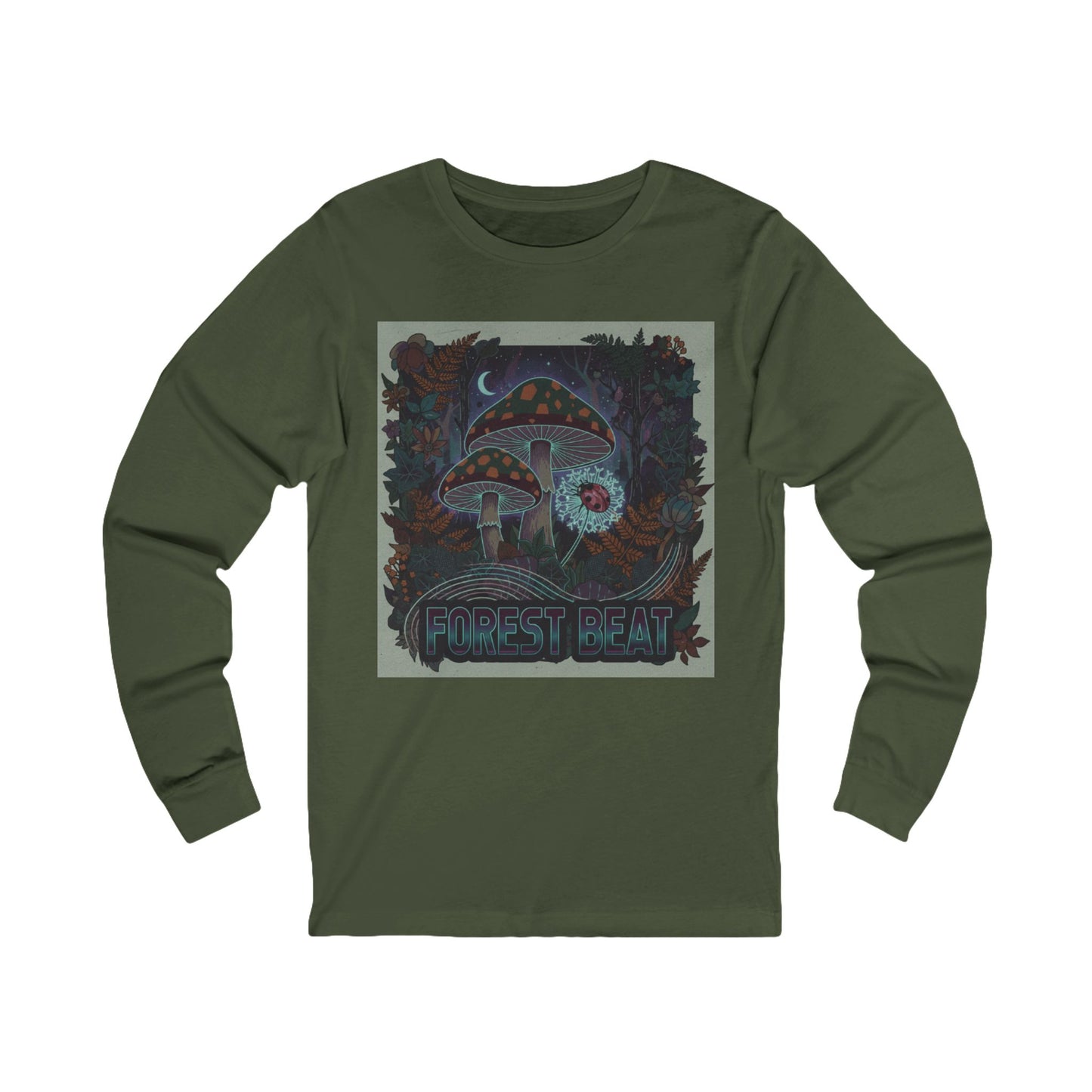 Forest Heart Tee | Psychedelic Mushroom Cottage Illustration
