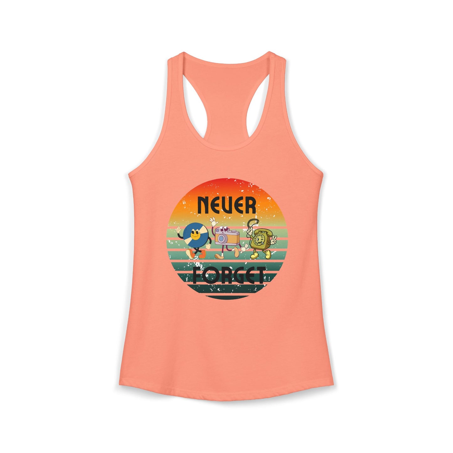Women's Ideal Racerback Tank/Never Forget Vintage Gadgets