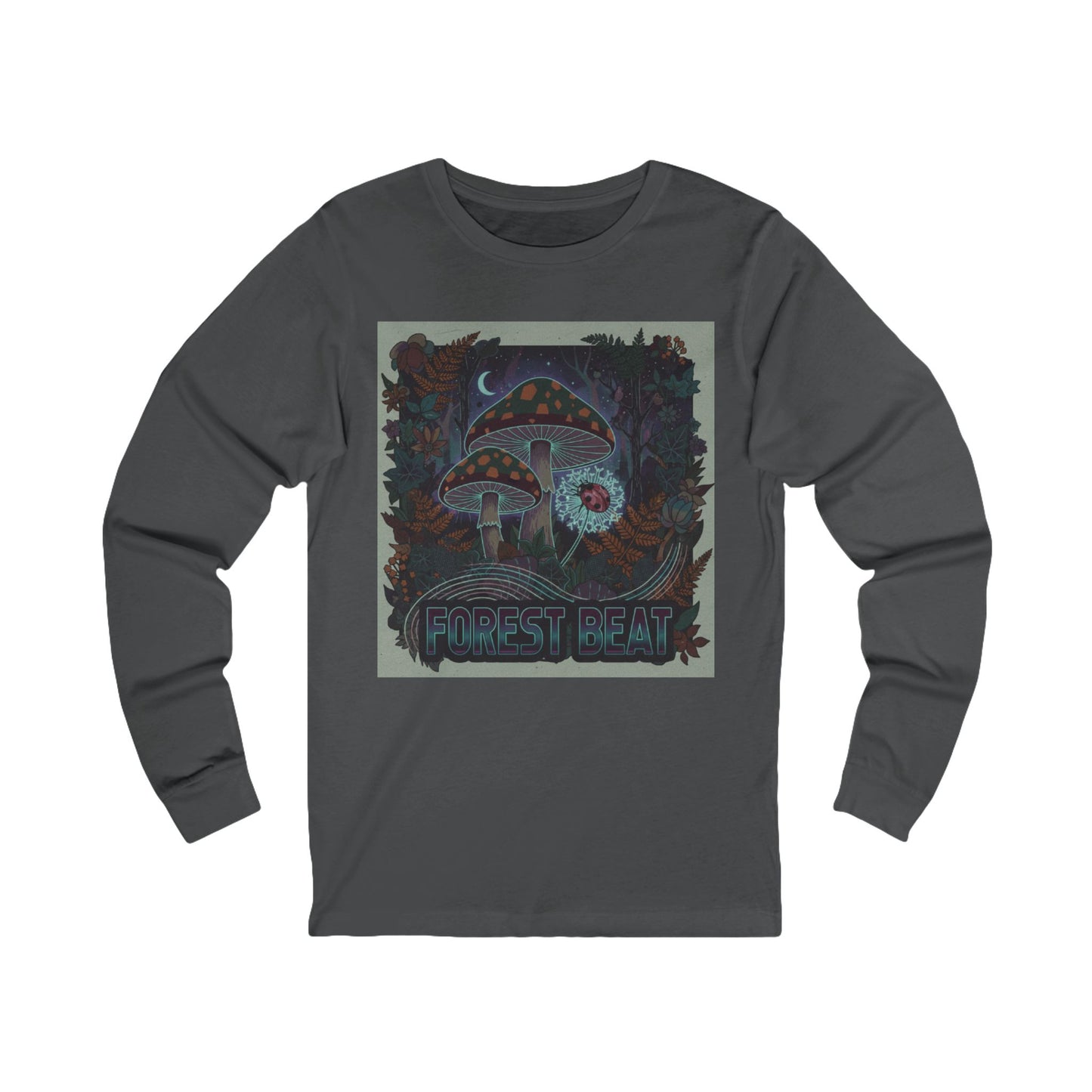 Forest Heart Tee | Psychedelic Mushroom Cottage Illustration
