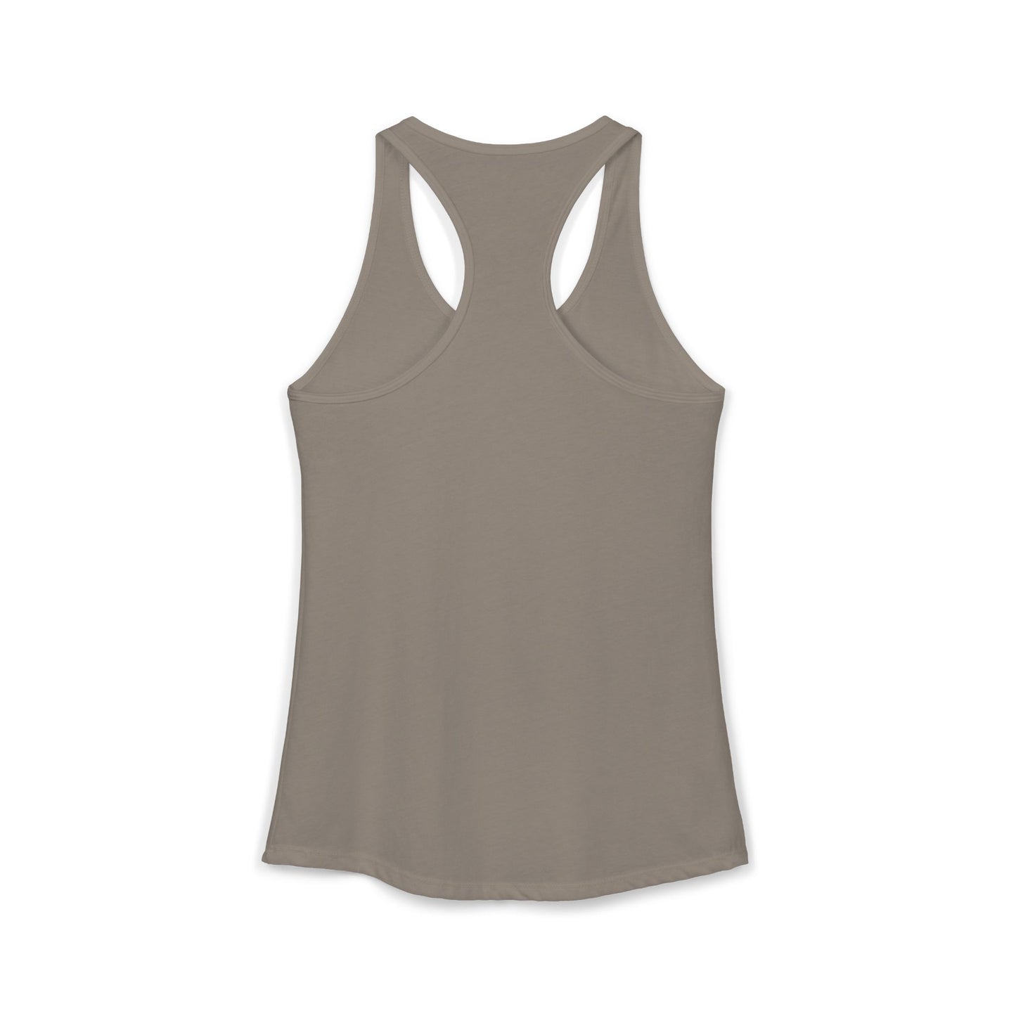 Women's Ideal Racerback Tank/Don't Worry Be Happy