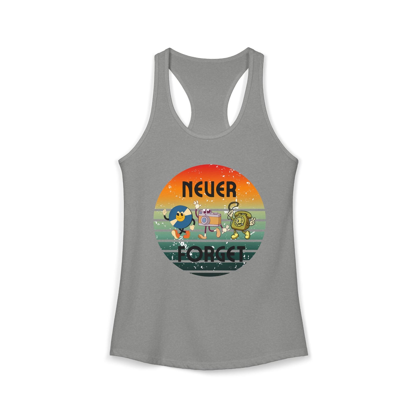Women's Ideal Racerback Tank/Never Forget Vintage Gadgets