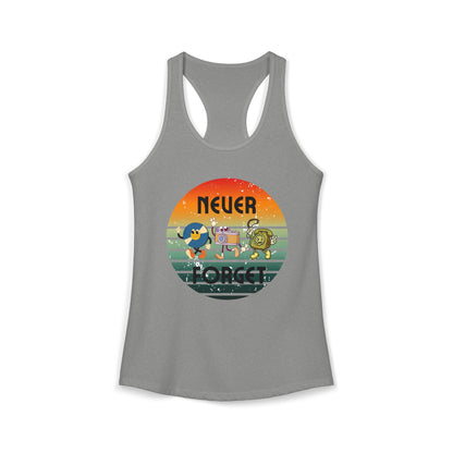 Women's Ideal Racerback Tank/Never Forget Vintage Gadgets
