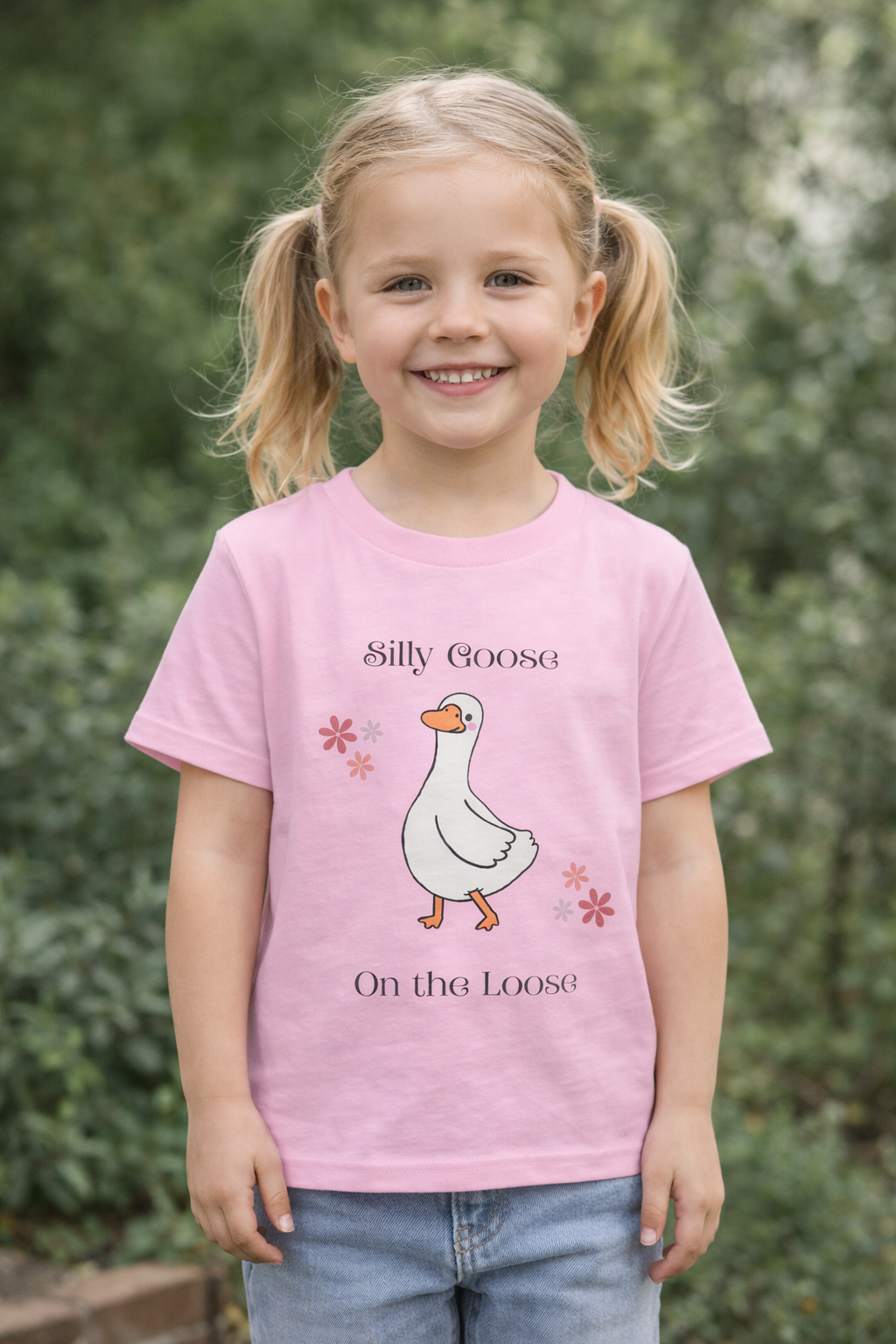 Silly Goose On the Loose-Kid'sTee/Cute Matching Mom and Me Shirt