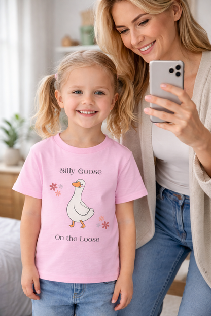 Silly Goose On the Loose-Kid'sTee/Cute Matching Mom and Me Shirt