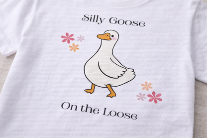 Silly Goose On the Loose-Kid'sTee/Cute Matching Mom and Me Shirt