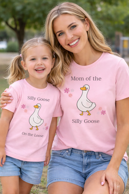 Mom of the Silly Goose T-Shirt — Funny Mom and Me matching shirt