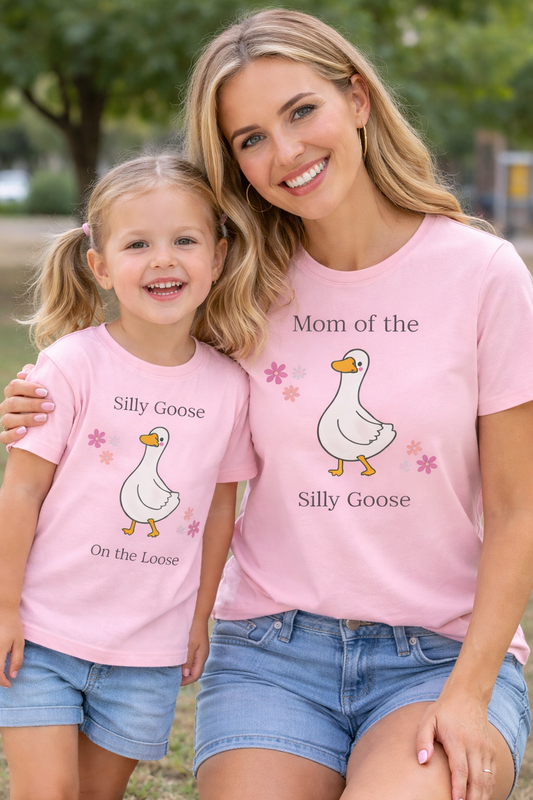 Mom of the Silly Goose T-Shirt — Funny Mom and Me matching shirt