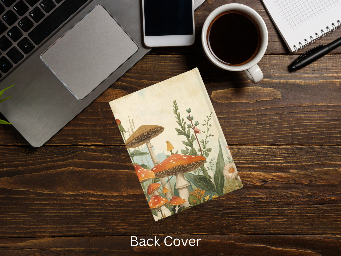 🐝🍄🌿 Cottagecore Mushroom Journal | Botanical Bee Floral Notebook 🌿🍄🐝