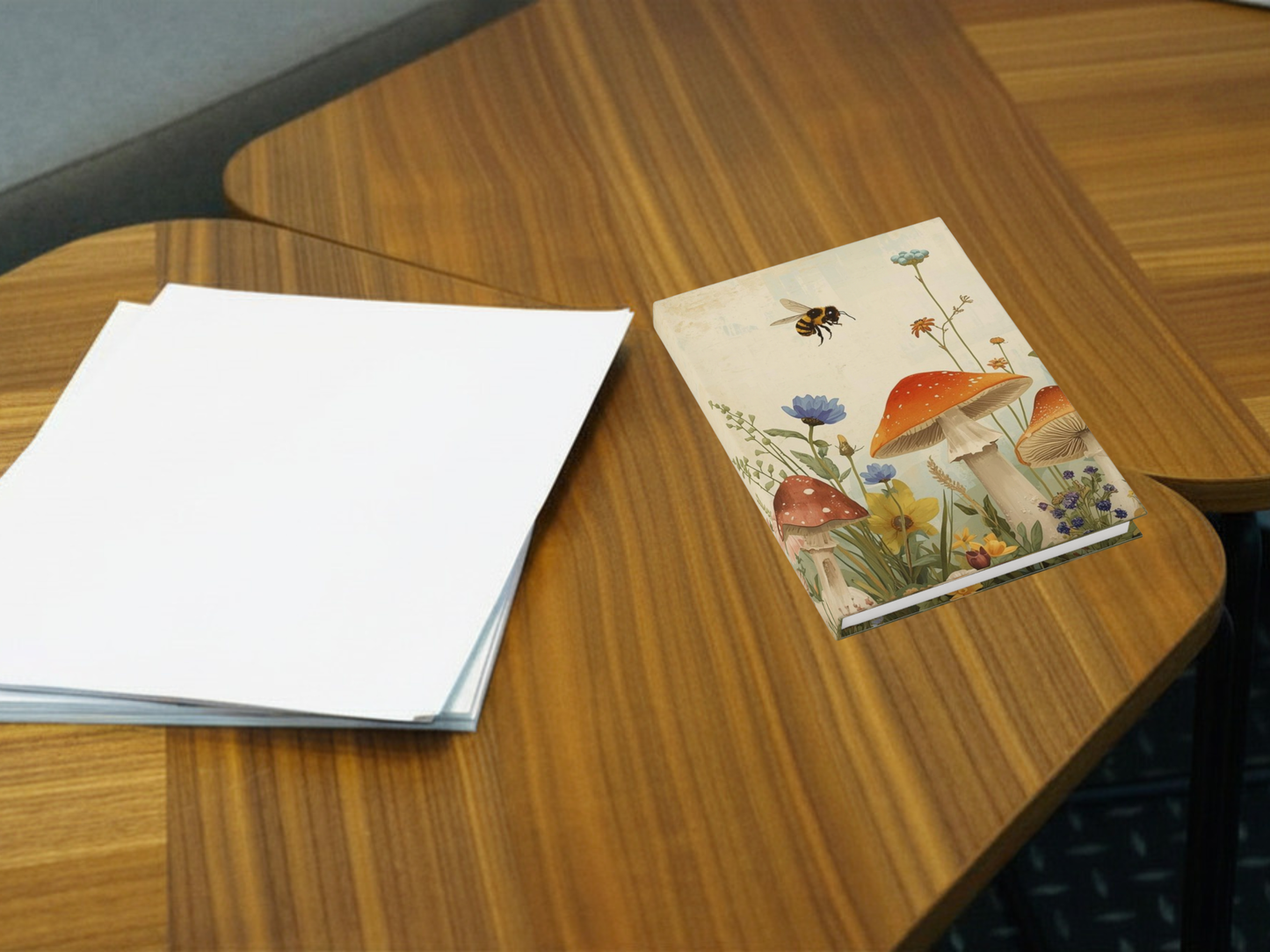 🐝🍄🌿 Cottagecore Mushroom Journal | Botanical Bee Floral Notebook 🌿🍄🐝