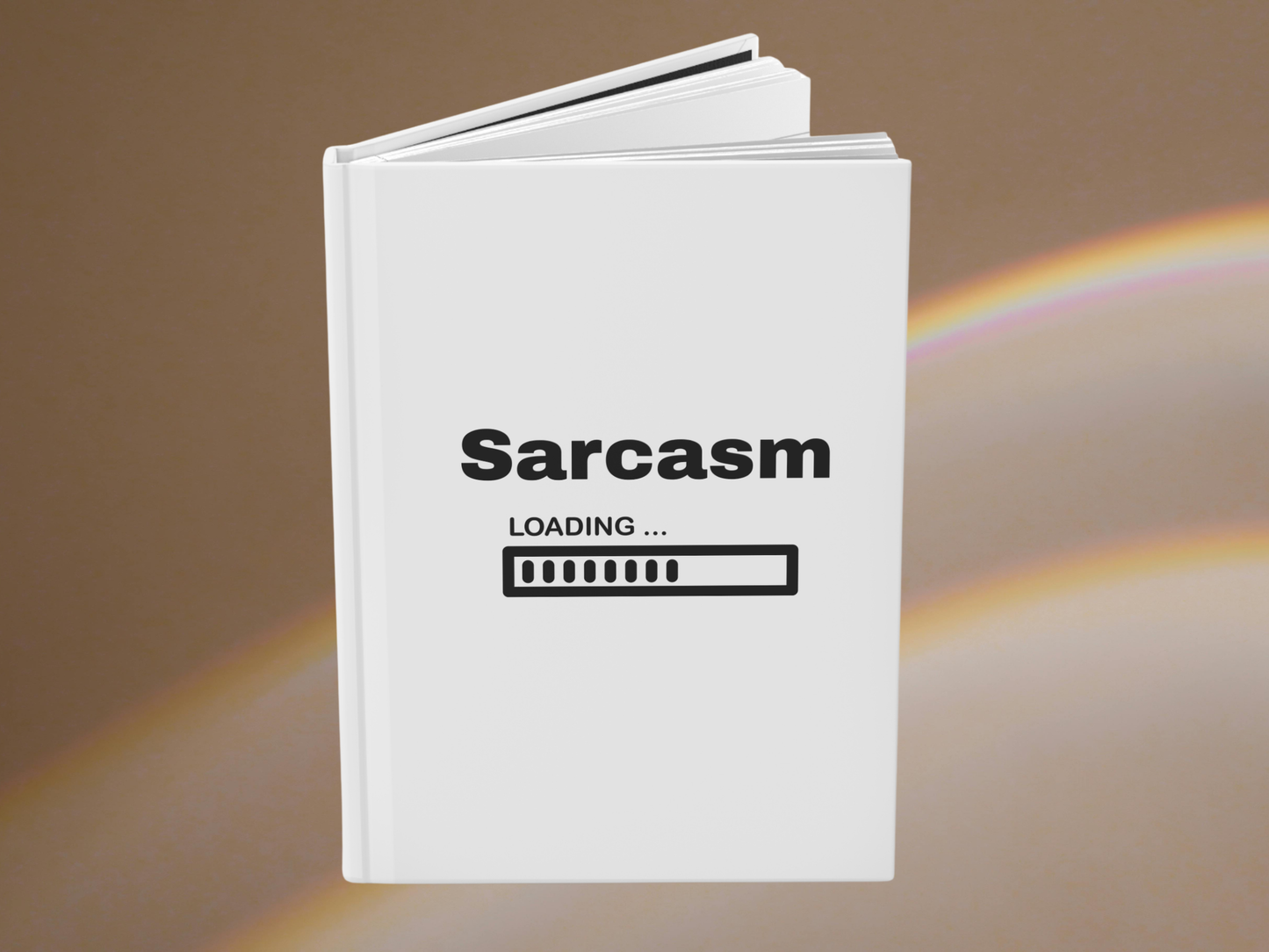 ✍️ 🖤 Sarcasm Loading Journal | Funny Minimalist Notebook | Snarky Gift Idea | Hardcover Matte Journal 🖤✍️
