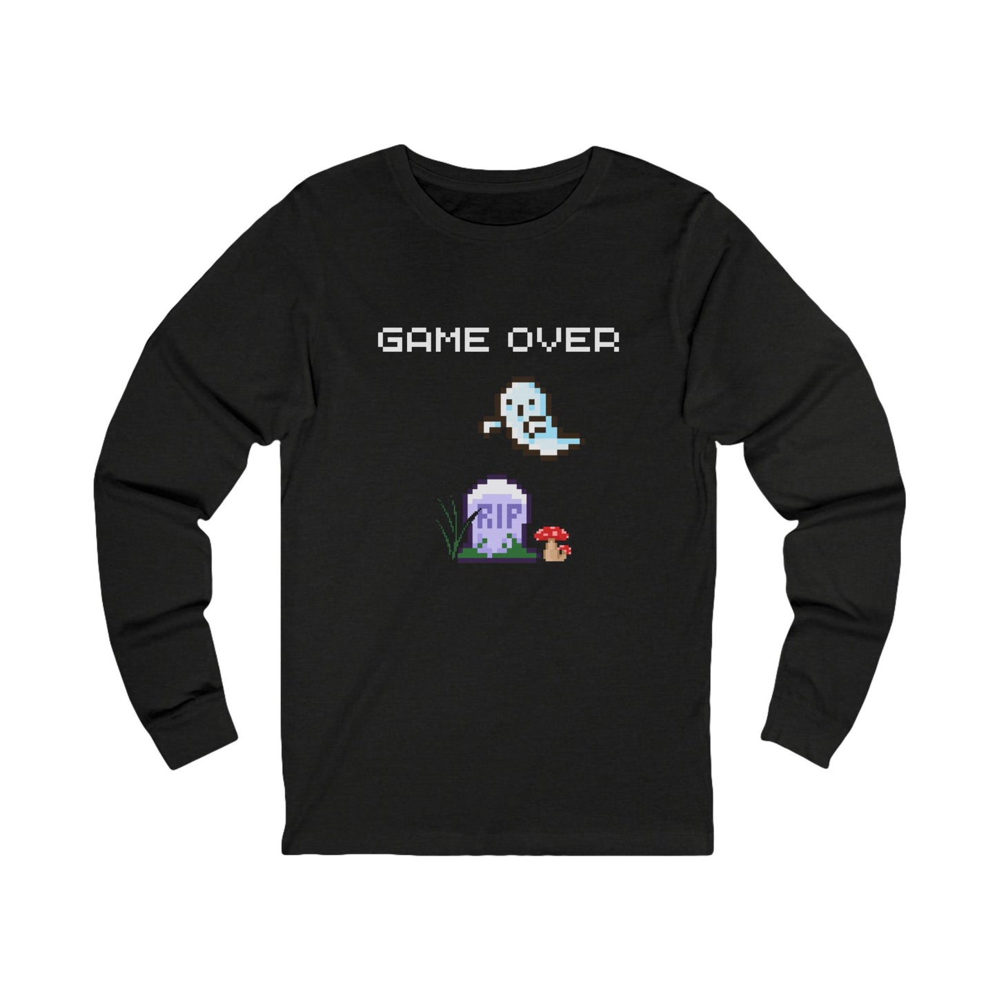 Pixel Ghost 'Game Over' Tee | Long Sleeve