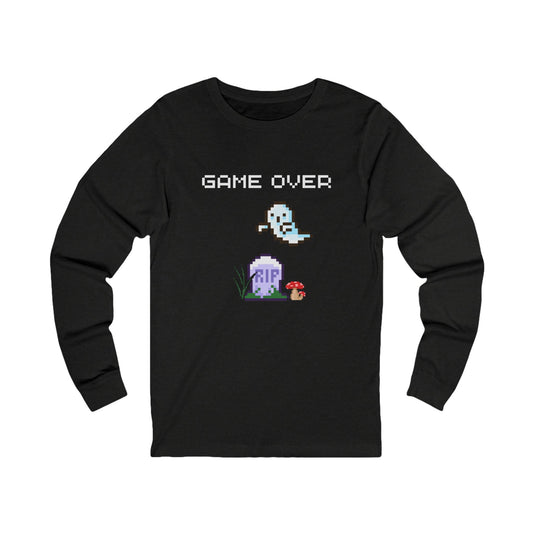 Pixel Ghost 'Game Over' Tee | Long Sleeve
