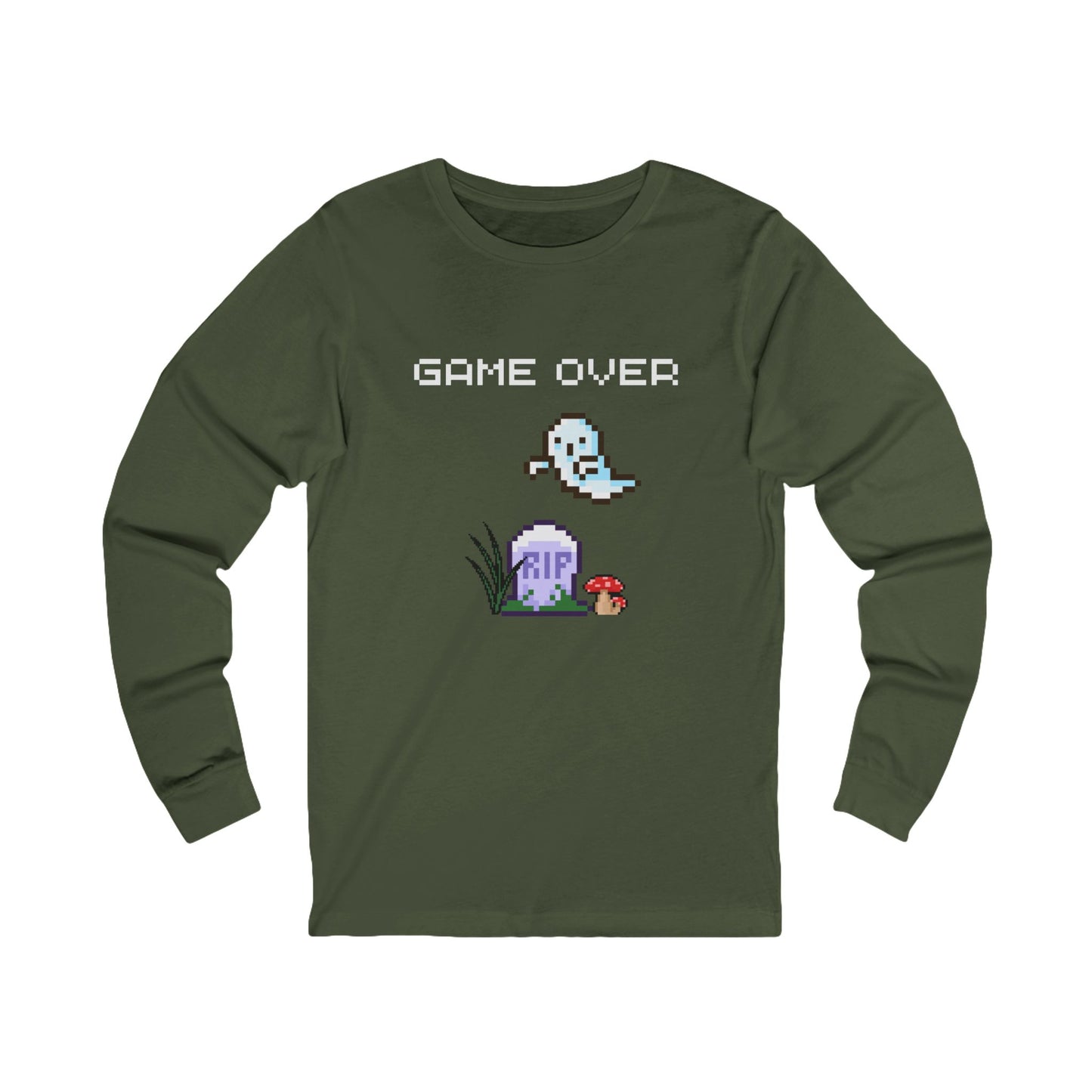 Pixel Ghost 'Game Over' Tee | Long Sleeve