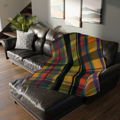 ✨ Plaid Velveteen Microfiber Blanket — Warm Autumn Tartan Throw ✨
