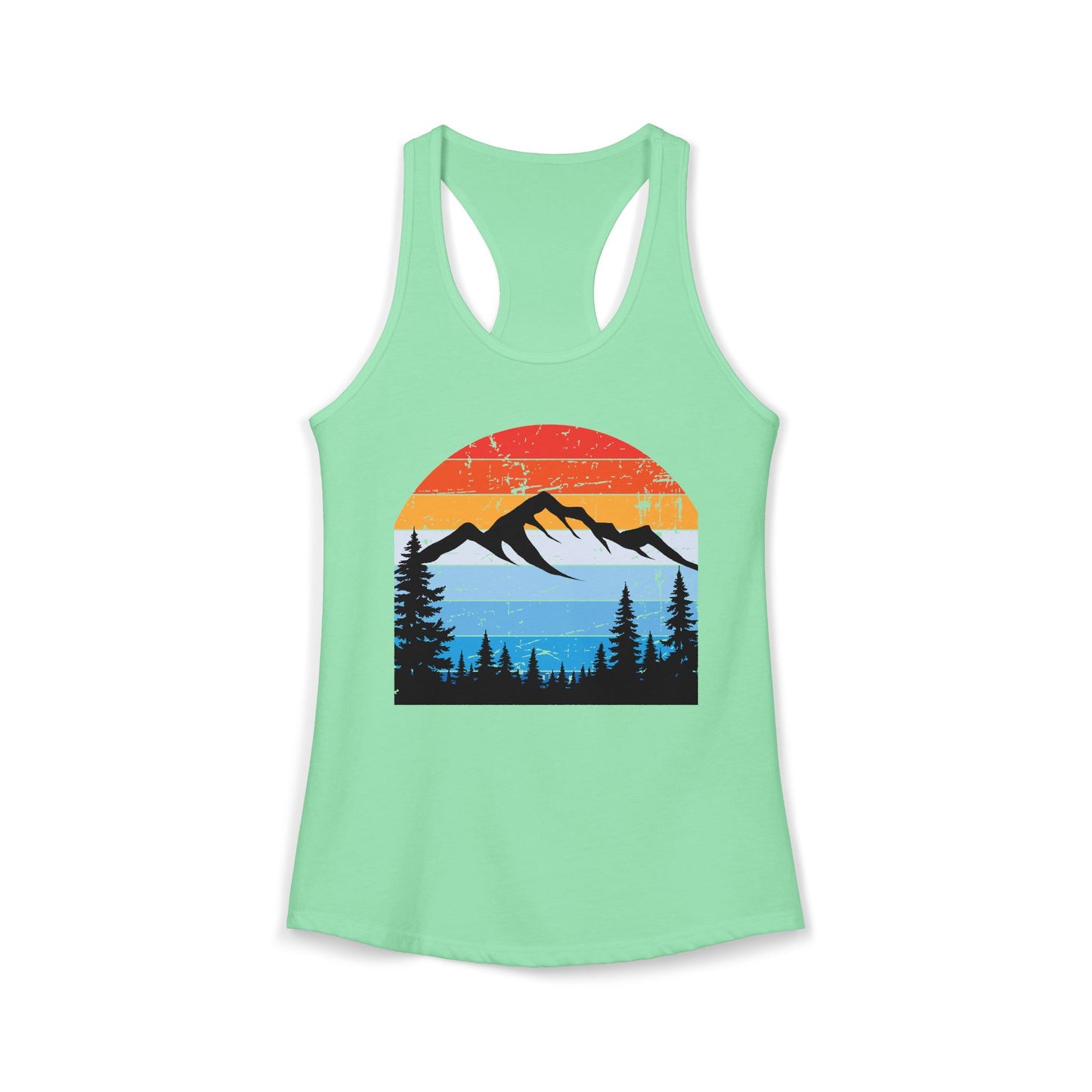 Women's Ideal Racerback Tank/Moiuntain Sunset