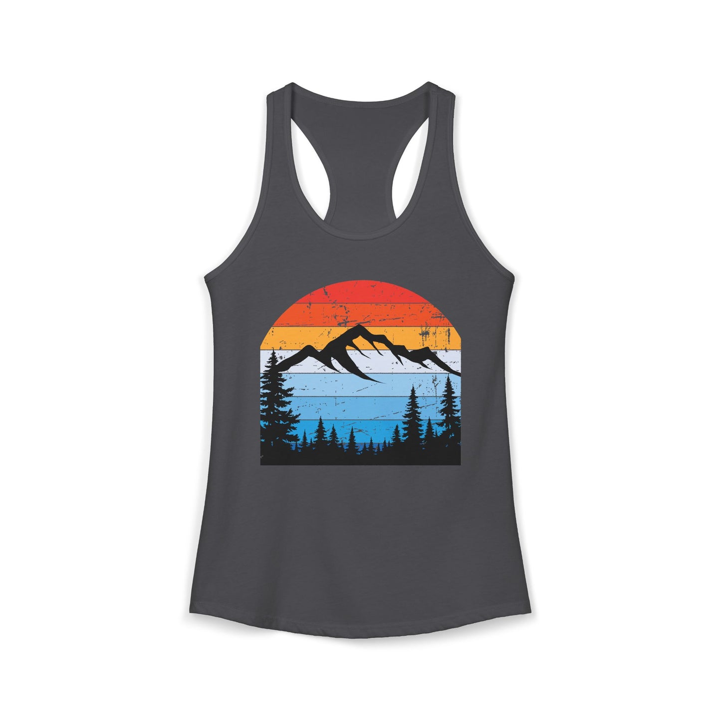 Women's Ideal Racerback Tank/Moiuntain Sunset