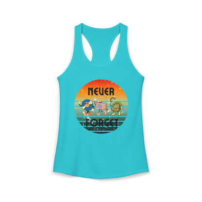 Women's Ideal Racerback Tank/Never Forget Vintage Gadgets