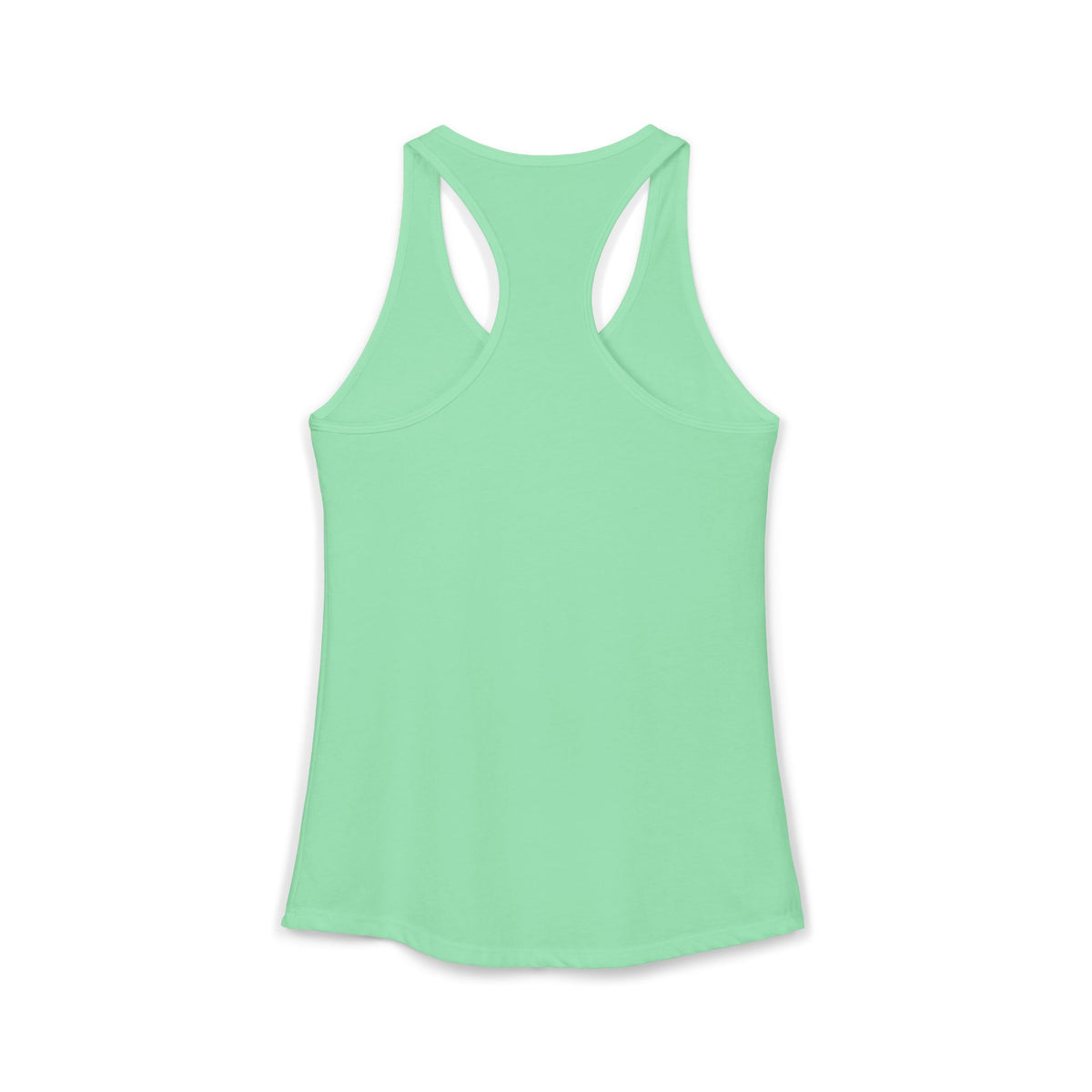 Women's Ideal Racerback Tank/Don't Worry Be Happy