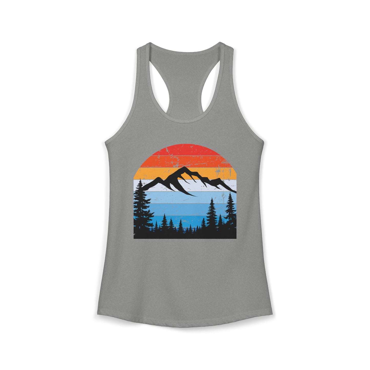 Women's Ideal Racerback Tank/Moiuntain Sunset