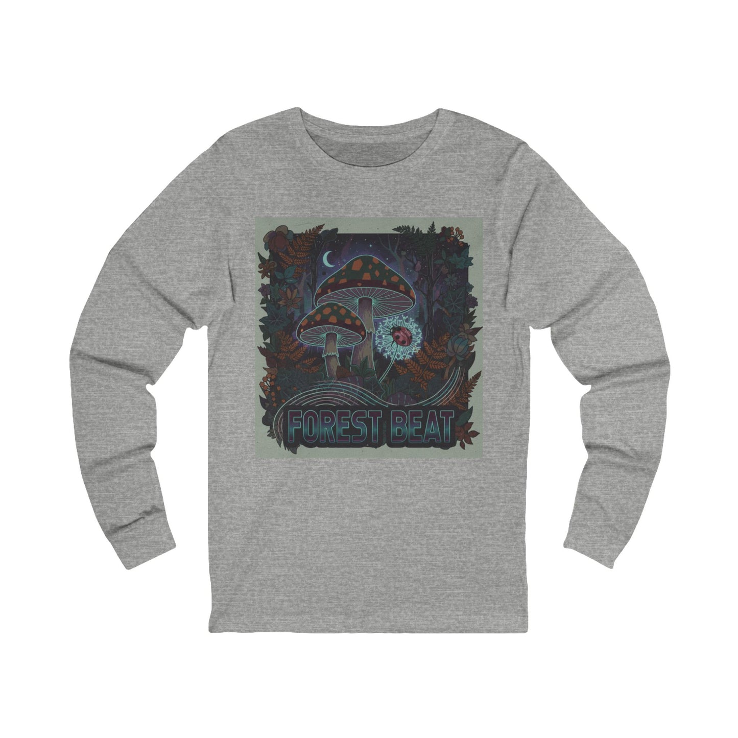 Forest Heart Tee | Psychedelic Mushroom Cottage Illustration