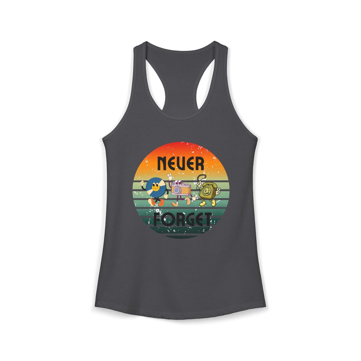 Women's Ideal Racerback Tank/Never Forget Vintage Gadgets
