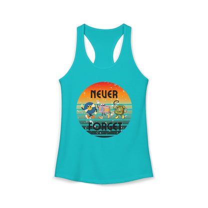 Women's Ideal Racerback Tank/Never Forget Vintage Gadgets
