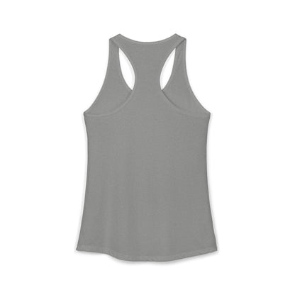 Women's Ideal Racerback Tank/Don't Worry Be Happy