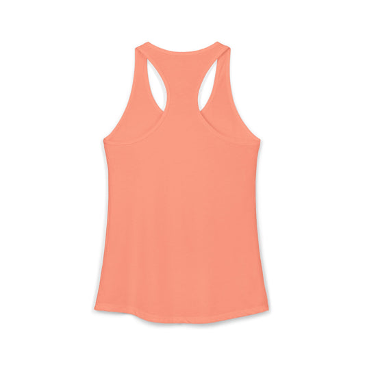Women's Ideal Racerback Tank/Don't Worry Be Happy